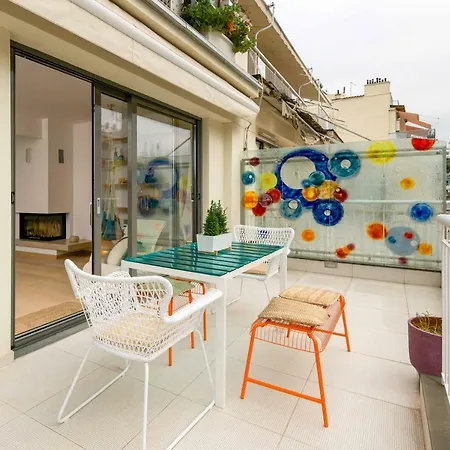 Stylish 3-Bedroom Apartment & Terrace Thessaloniki Exterior photo